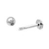 Unbranded 14k Solid White Gold Labret Stud Piercing