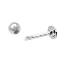 Unbranded 14k Solid White Gold Labret Stud Piercing