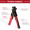 DEWIN Wire Stripper, Multifunctional Photovoltaic Solar Wire Stripper Crimping Pliers