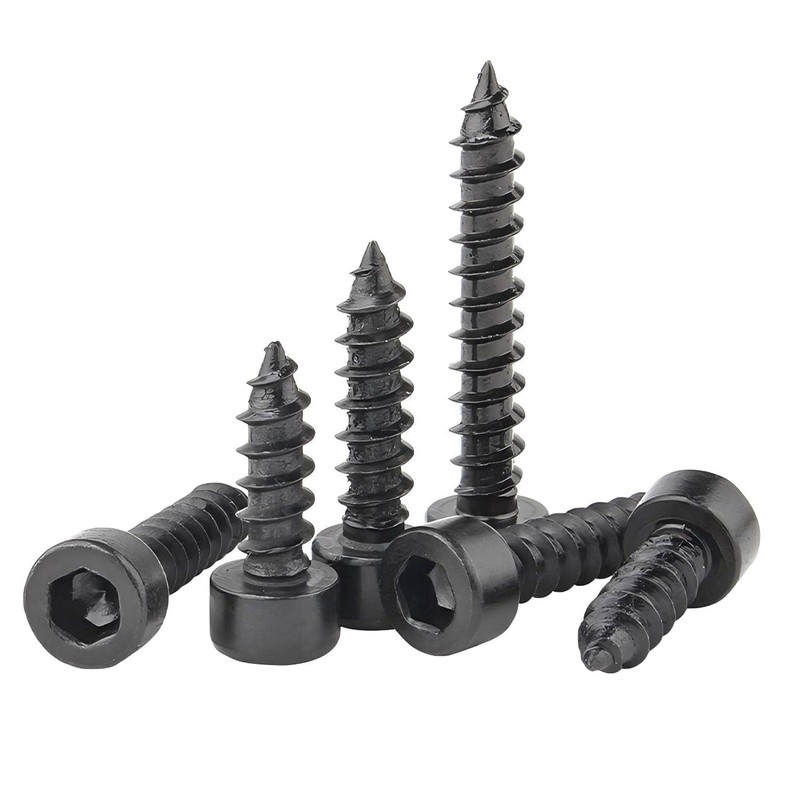 Qrity Pack of 20 Cylindrical Screws with Hexagon Socket, M4