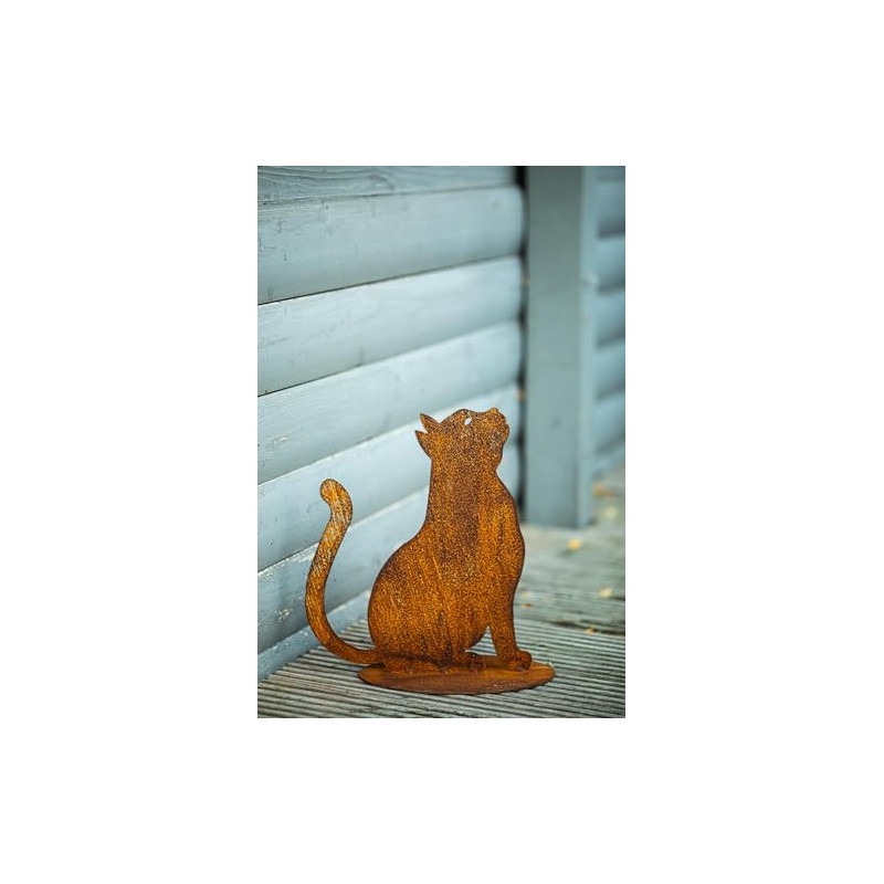 Bornhöft Garden Stake Cat Rental for Standing Metal Rust Garden