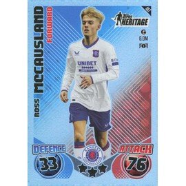 Match Attax 2024 2025 Ross McCausland Heritage Trading Card