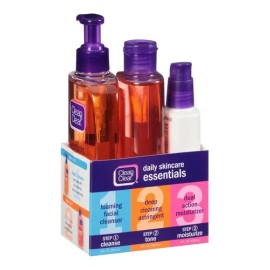 Clean  Clear 3-articulos Daily Acne Skincare Set,                                                                                                     