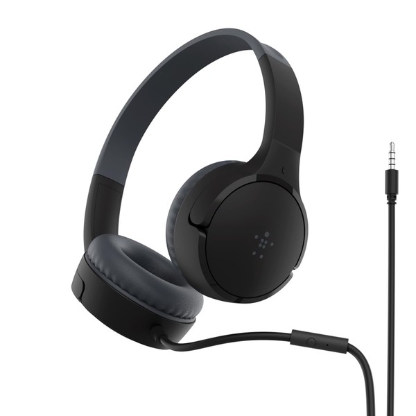 Belkin SoundForm Mini Wired On-Ear Headphones for Kids, Over-Ear Headset