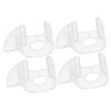 MAGICLULU 4Pcs Transparent Roller Shade Pulls Blind Clips for Easy
