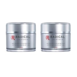 Radical Skincare Age-Defying Exfoliating Pads - Remove Dead Skin, Even & Brighten Skin Tone for Radiant Glow - For All Skin Types Including Sensitive Skin - Paraben & Cruelty Free (60 Pads, 2 Pack)
