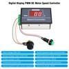 Digital display PWM DC motor speed controller Binghe 6V12V24V48V Stepless