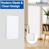 Aadniee Screwless Blank Wall Plates, 1-Gang Child Safe No Device