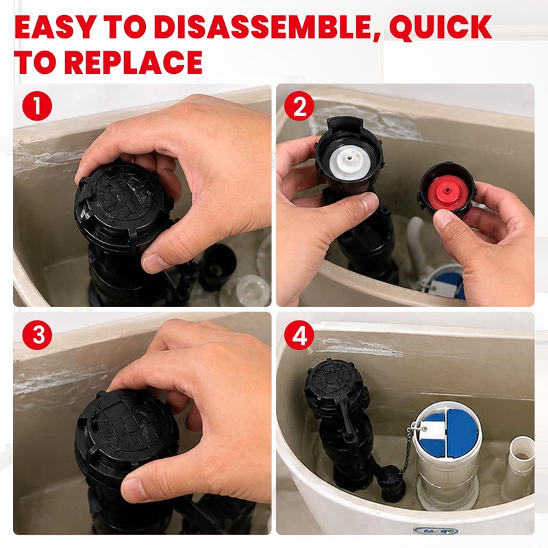 3 PCS Toilet Fill Valve Cap Diaphragm for Korky 528