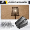Aswalling Small Lamp Shade, Metal Lampshade with Pattern of Trees
