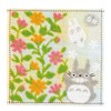Maruman Towel Handkerchief 9.8x9.8 Inches (25x25cm) Totoro Flower Field with