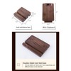 Mini Clipboard Set with Base - Hardwood Walnut Material, Portable