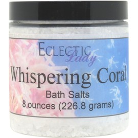 Whispering Coral Bath Salts by Eclectic Lady, 8 ounces
