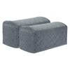 sourcing map 2Pcs Stretch Armrest Covers, Polyester Soft Couch Arm