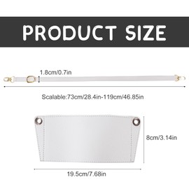 Bottle Holder Backpack, Bottle Holder Bag, Leather, Cup Holder for Hanging, Hanging Water Bottle with Adjustable Shoulder Strap for Travel, Fishing, Hiking and Other Outdoor Activities, White