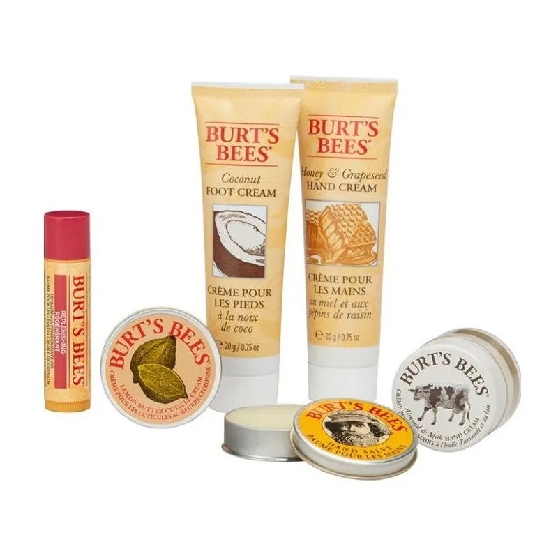 Tips And Burt Bees Kit Set Cuidado Personal Crema Balsamo