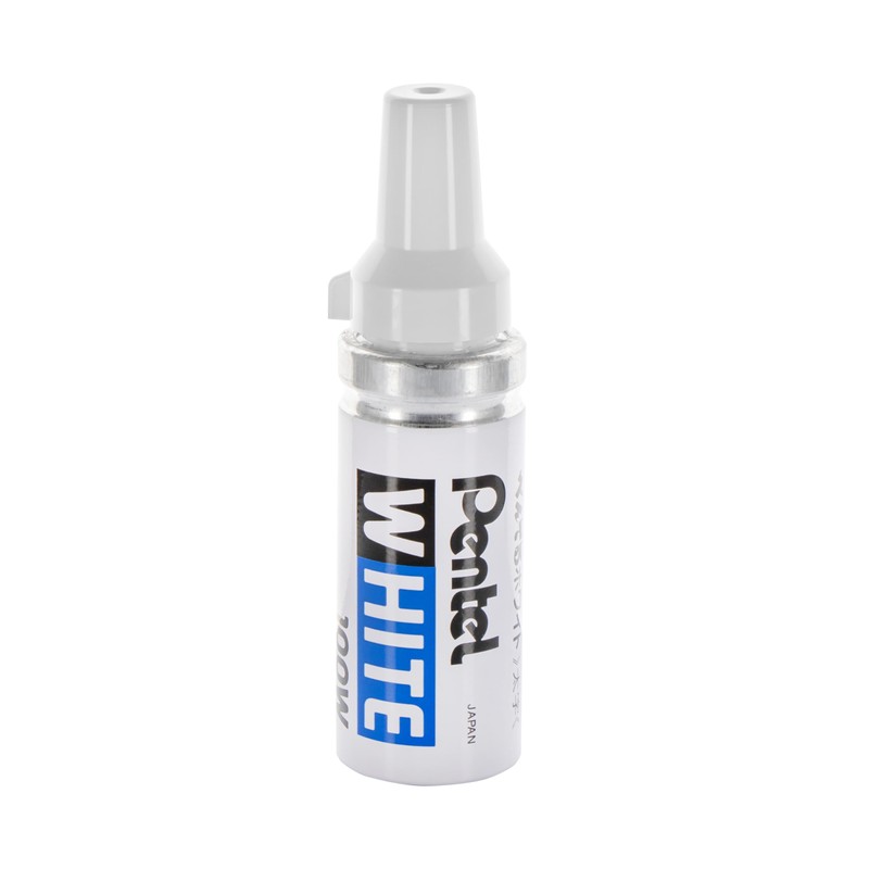 Pentel Permanent Marker, White, Broad Point, 1 Pack (100W)