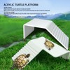 Acrylic Turtle Basking Platform Durable Slip Rasistant Deck Surface Stable