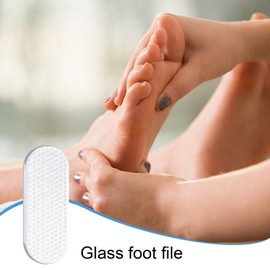 Glass File for Feet, Glass Callus Remover, in-Shower Foot Scrubber Dead Skin Remover, Dry Heels Skin Remover Pedicure Kit for Feet Dead Skin Smoothing