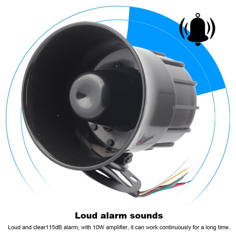 Electric Sound Horn Loud Speaker Truck Warehouse Alarm Siren Support