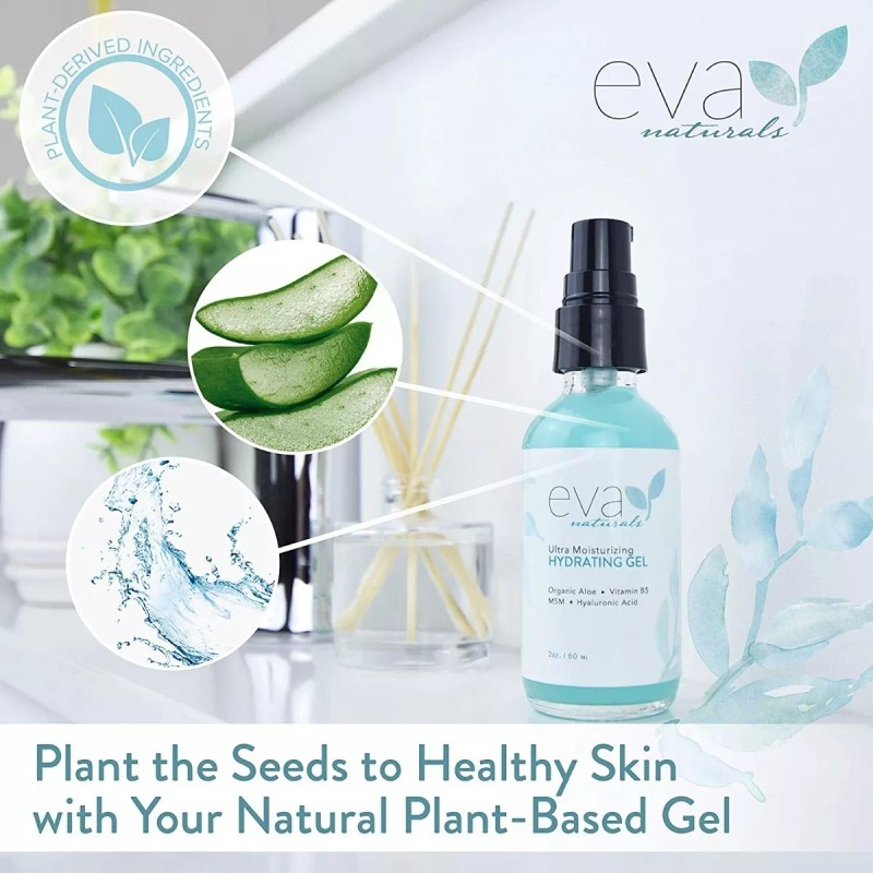 Eva Naturals Gel Facial Hidratante Con Acido Hialurónico Y Células