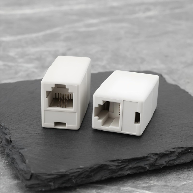 VGOL 4Pcs RJ11 6P4C Coupler Female to Female Adapter for