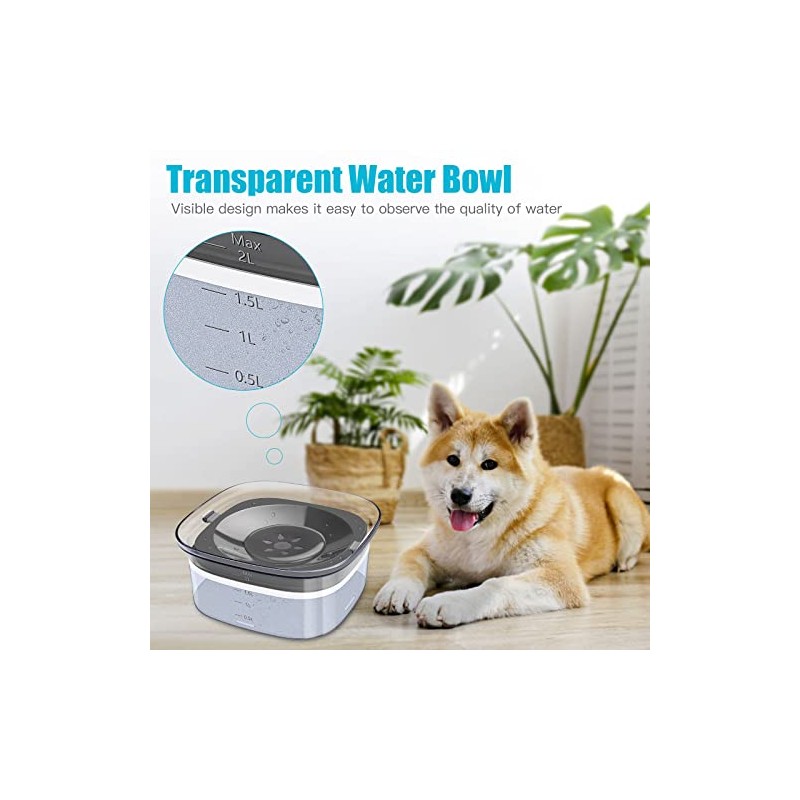 UPSKY - tazón de agua para perros de 70 onzas,