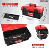 MAXPOWER Tool Box 16 inch, Plastic Small Tool Box with