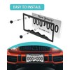 NJNYLLC Mountain License Plate Frames - Plastic Car Tag Holders