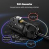 RJ45 Waterproof Connector, IP67 Industrial Ethernet Jack with Plug Dust
