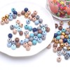 DAHI Pack of 500 Colourful Wooden Beads with Hole 500