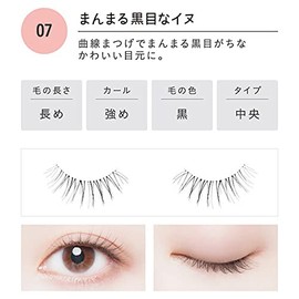 Cozy Dolly Wink Salon Eye Lash NO7 Round Black Eyes Dog