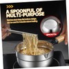 BIUDECO Thickened Wooden Ladle Kitchen Water Scoop Comfortable Grip for