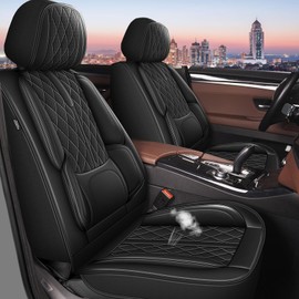 YORKNEIC Full Set Seat Covers Fit for Buick Encore GX 2020-2024 2025 Waterproof Breathable Leather Car Seat Covers Automotive Car Seat Cushion Protectors(5 Seats, Black)