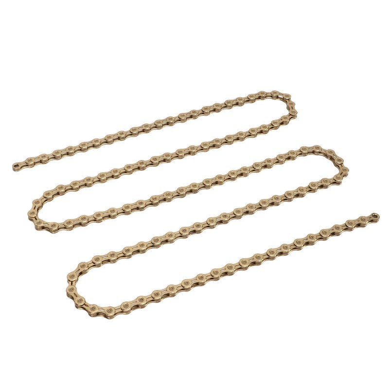 Mountain Bike Chain 10 Speed High Carbon Steel Gold Hollow