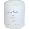 DARUMA 01-3600 Trad Cotton Lame Yarn, Thick Col.1, White, 0.9