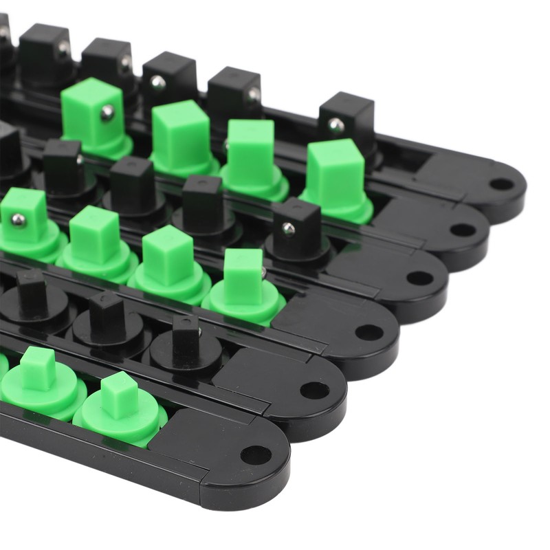 6pcs Socket Organizer 360° Swivel Removable End Cap 1/4 Inch