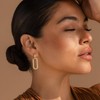 14k Gold Plated Hoop Earrings for Women - Chunky, Trendy,