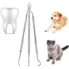 Dog Dental Tooth Tool,3 PCS Stainless Steel Dentist Teeth Cleaning