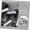 Healeved Small Nail Art Brush Set 10pcs Plastic Nail Scrub