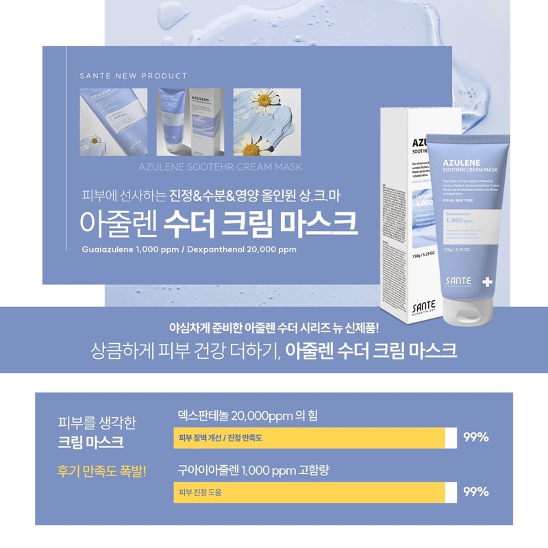 Sante Dr. Sante Azulene Soother Cream Mask 150ml / 닥터상떼