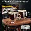 PARACITY Espresso Cups Set of 2, Double Walled Espresso Shot