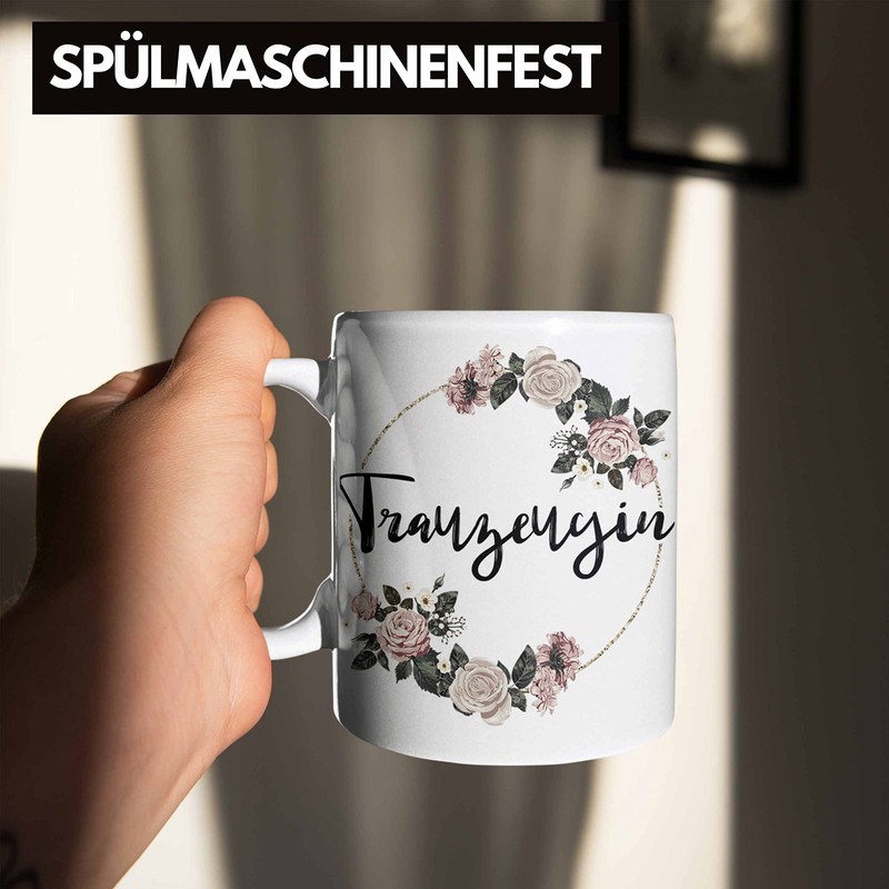 Trendation - Beste Trauzeugin Tasse Geschenk Frau Danke Geschenke Trauzeugin