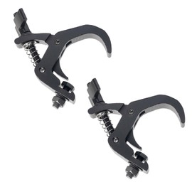 jindaaduio Stage Light Clamp, Lighting Truss Clamps for DJ light, 40mm-60mm Light Clamp Hook, Truss C-Clamp Used for Par Light,Spotlight and Moving Head(2 pcs Black)