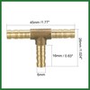 Motoforti 5pcs 1/4" 6mm Hose ID Brass Barb Hose Fitting