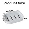 Generic Plastic Soap Dish with Drainage, Soap Holder for Bathroom