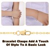 4PCS Bracelet Extender Gold 18k Necklace Clasps and Closures Bracelet