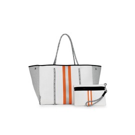 Haute Shore - Greyson Crush Neoprene Tote Bag w/Zipper Wristlet Inside, One_Size