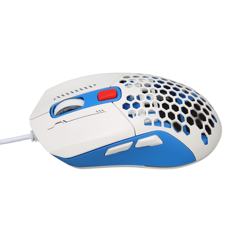 Wired Mouse Ergonomic RGB Backlit Adjustable DPI Programmable Keys 4.9ft