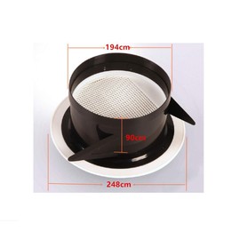 8" Vent Cover ABS Ventilation Air Grill Louver Covers Built-in Fly Screen Mesh Wall/Ceiling Mounted Round Soffit Vents Fit for 8inch Hose(Dia:194mm)